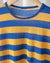 60s Blue & Gold Striped T-Shirt | S