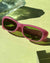 Unworn 60s Raspberry Pink Sunglasses