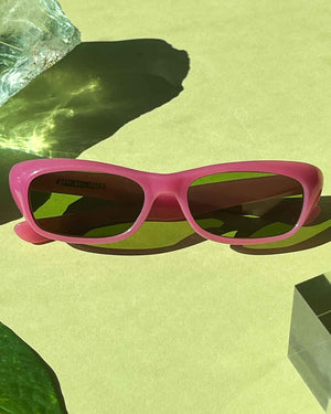 Unworn 60s Raspberry Pink Sunglasses