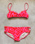 60s Neon Pink & Orange Bikini | S