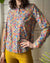 60s Rainbow Floral Shirt | M