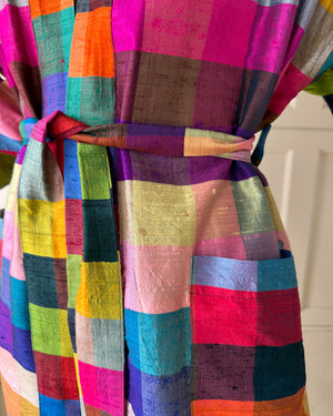 60s Silk Belted Robe | OSFM
