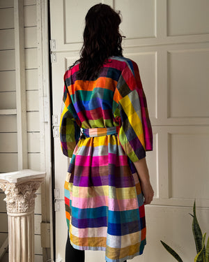 60s Silk Belted Robe | OSFM
