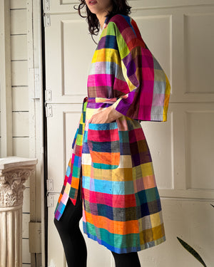 60s Silk Belted Robe | OSFM