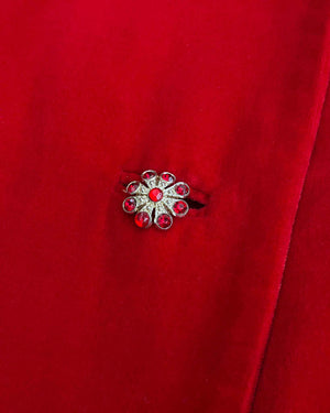 60s Red Velvet Evening Jacket