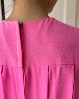 60s Hot Pink Carwash Dress | S