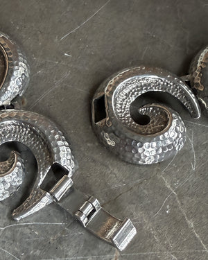 60s Silver Swirl Necklace