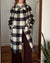 60s Shaggy Herringbone Mohair Coat | S-M