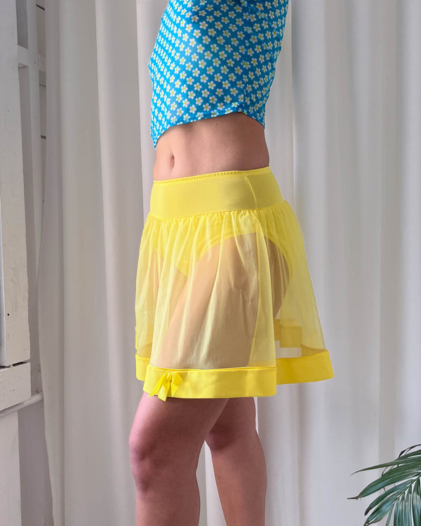 60s Sunny Yellow Panty Slip Lucky Vintage