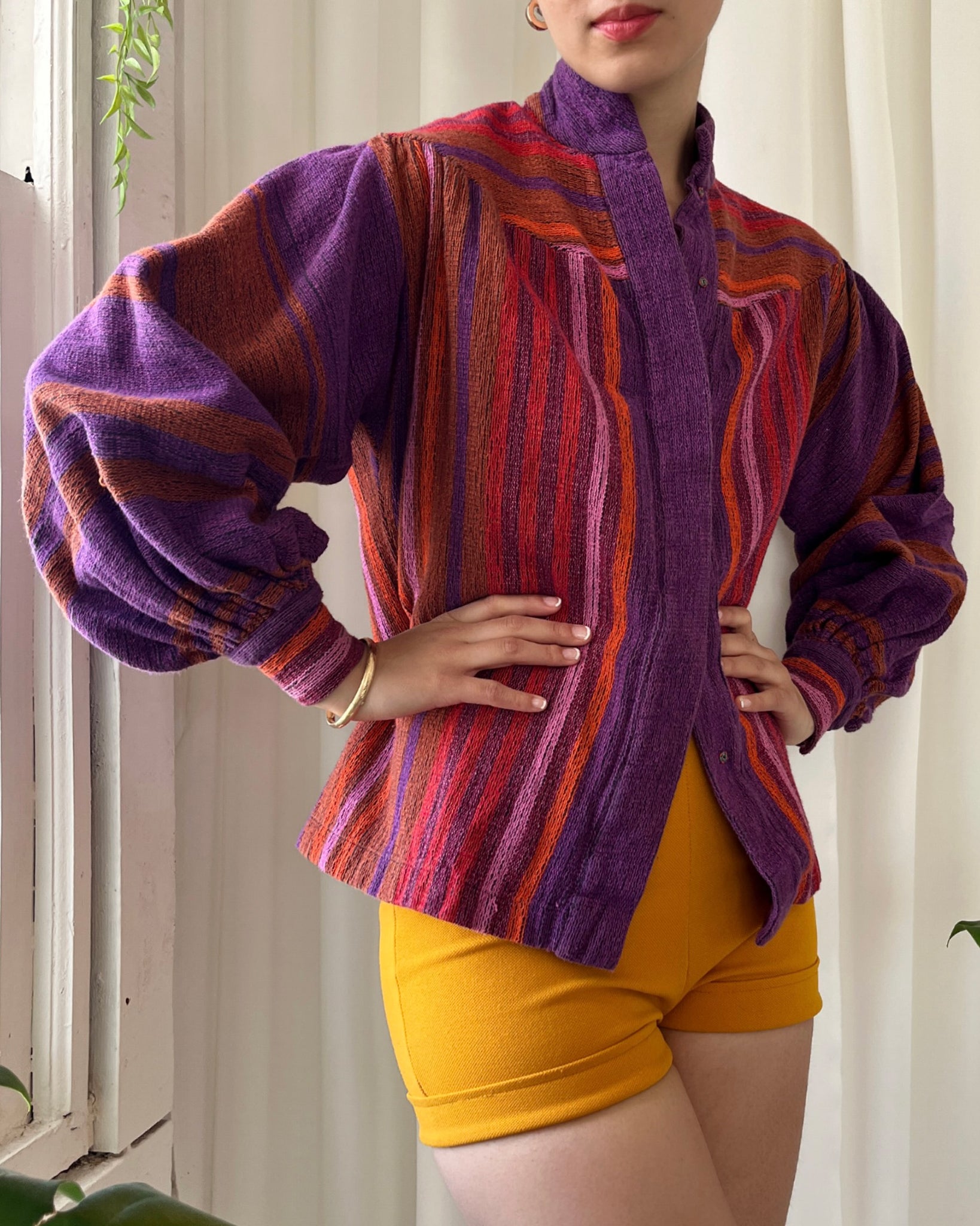 70s Rikma Woven Cotton Jacket - Lucky Vintage