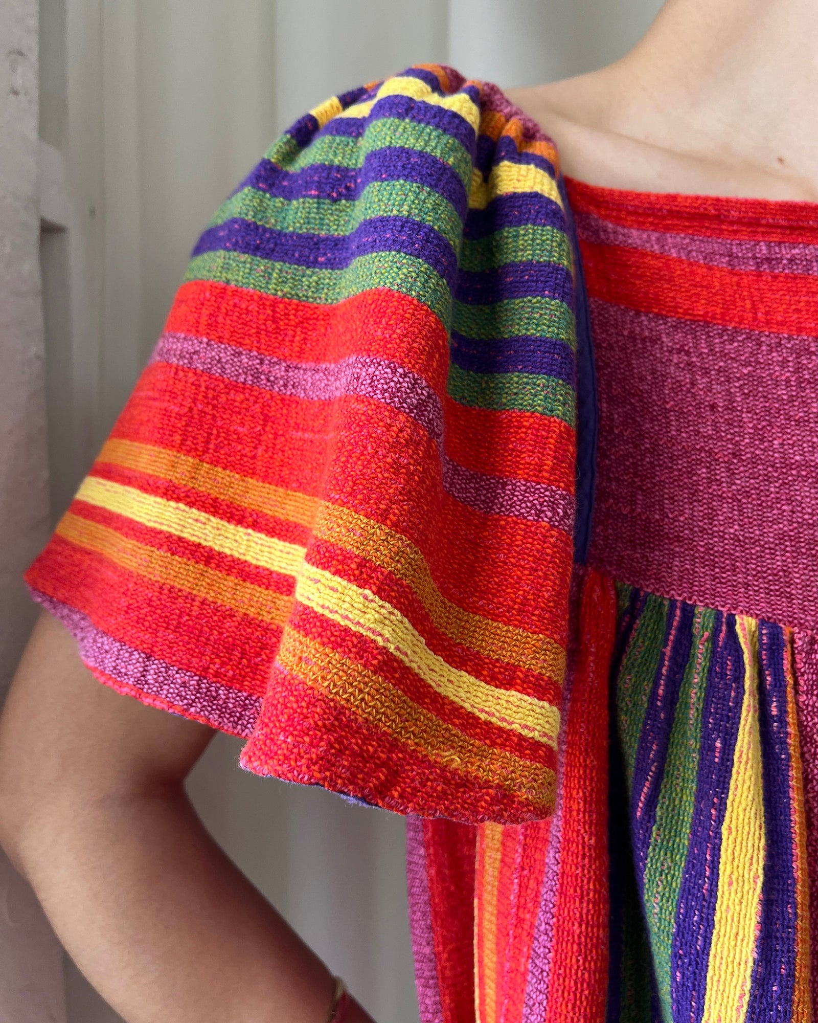 70s Rikma Woven Cotton Top