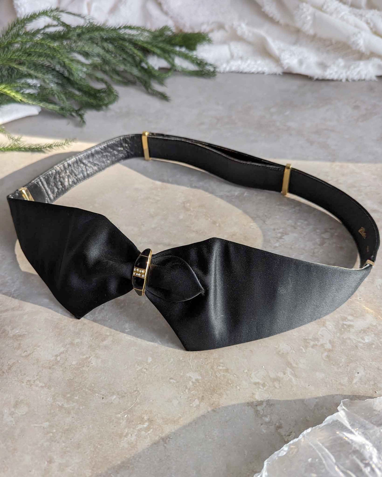 80s Silk & Crystal Belt