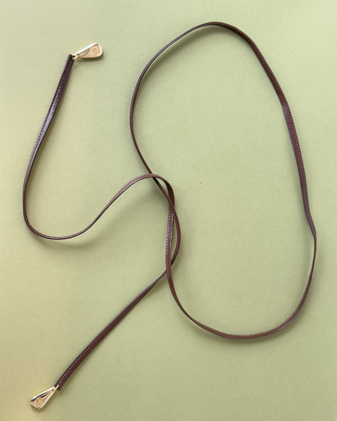 80s Anne Klein Leather Cord Belt