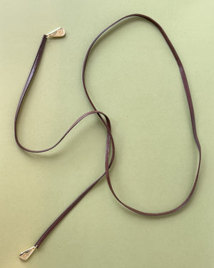 80s Anne Klein Leather Cord Belt