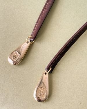 80s Anne Klein Leather Cord Belt