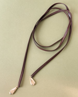 80s Anne Klein Leather Cord Belt