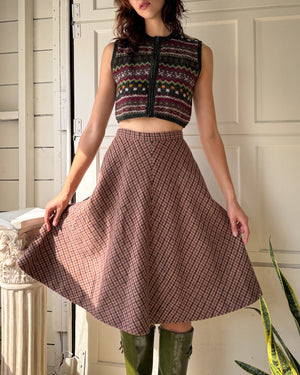70s Anne Klein Wool Ensemble | S