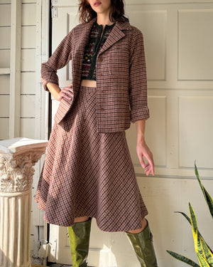 70s Anne Klein Wool Ensemble | S