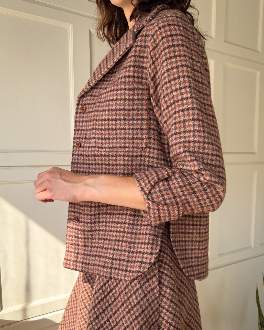 70s Anne Klein Wool Ensemble | S