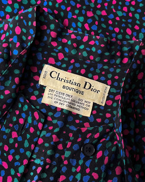 70s Christian Dior Confetti Dress