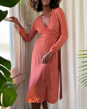 70s DVF Paisley Wrap Dress