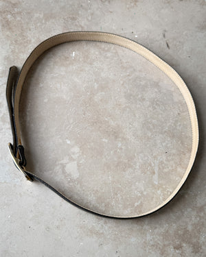 80s Dior Skinny Leather Belt