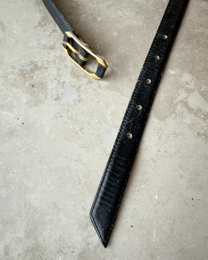 80s Dior Skinny Leather Belt
