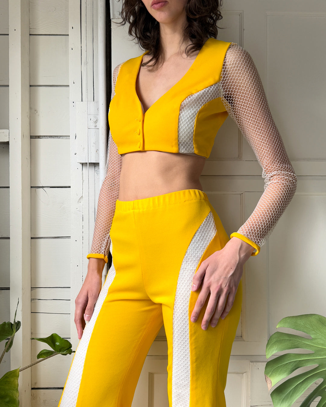 70s Frederick's Fishnet Ensemble | S