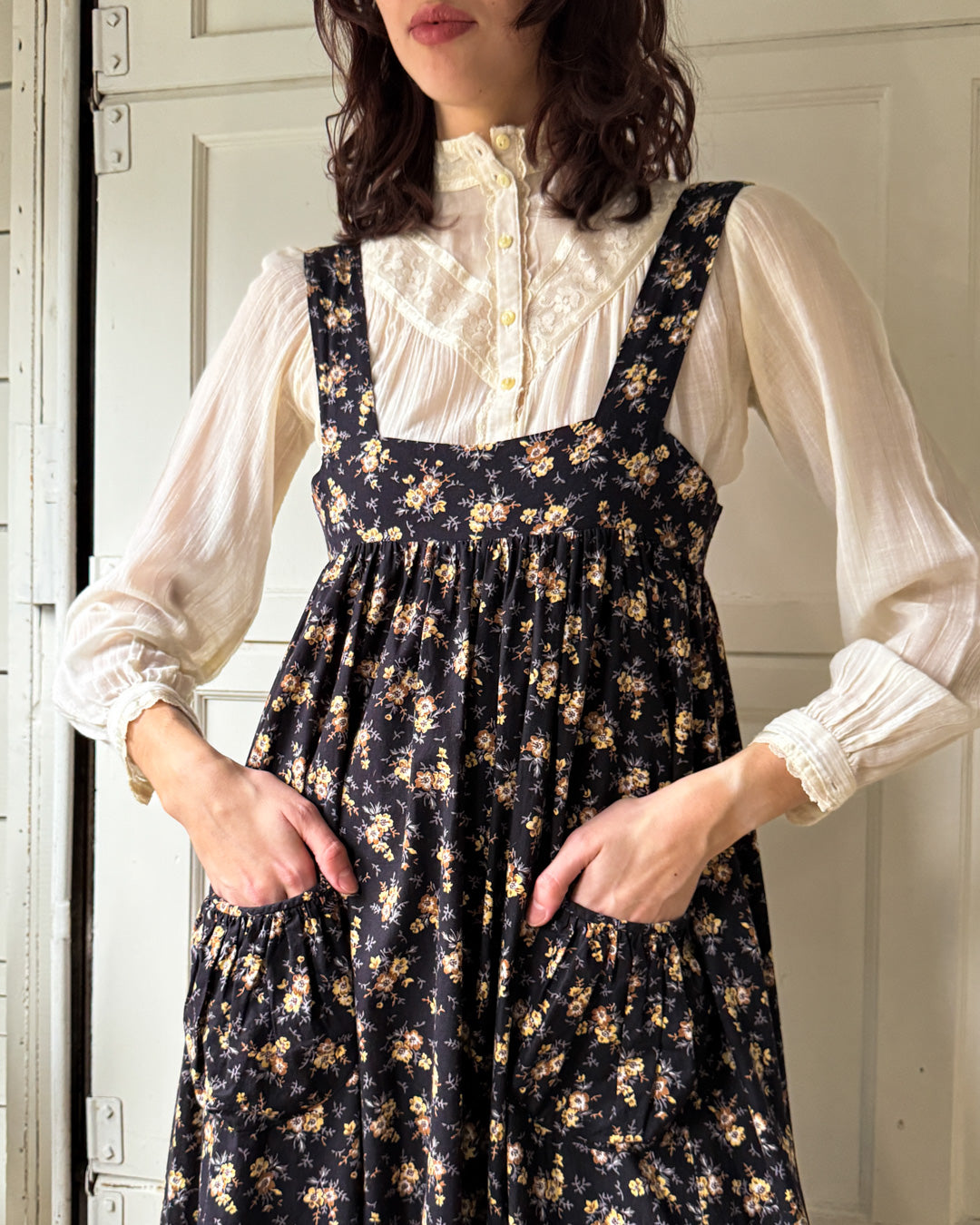 70s Gina Fratini Jumper Dress | S