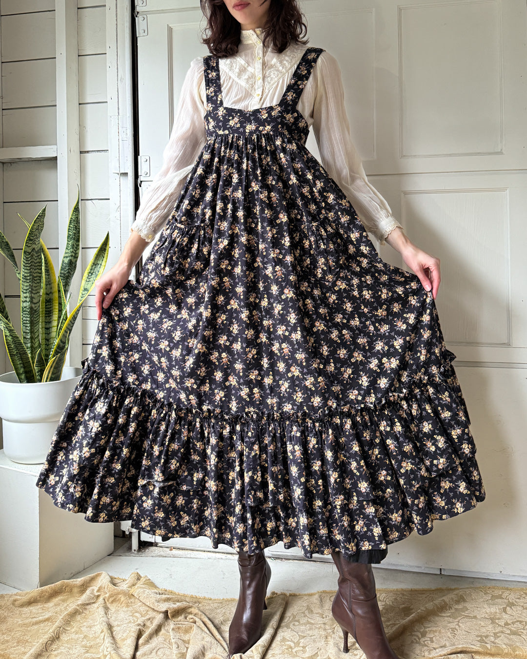 70s Gina Fratini Jumper Dress | S