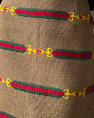 70s Gucci Horsebit Wool Skirt | M