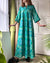 70s Thai Silk Caftan Dress | XS-M