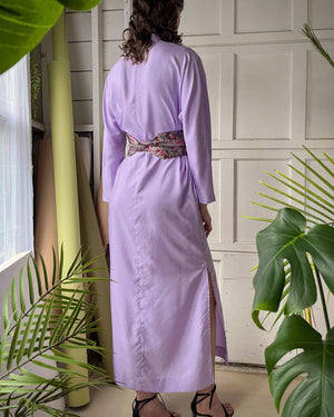 70s Halston Silk Shirt Dress