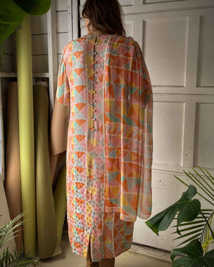 70s Hanae Mori Silk Dress | L