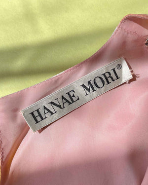 70s Hanae Mori Silk Dress | L