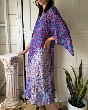 70s Indian Silk Dress | XS-M