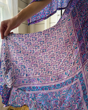 70s Indian Silk Dress | XS-M