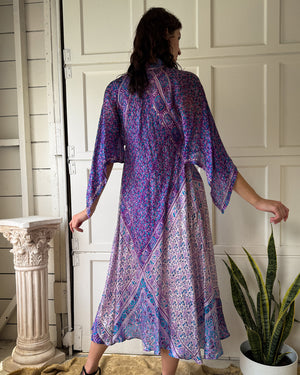 70s Indian Silk Dress | XS-M