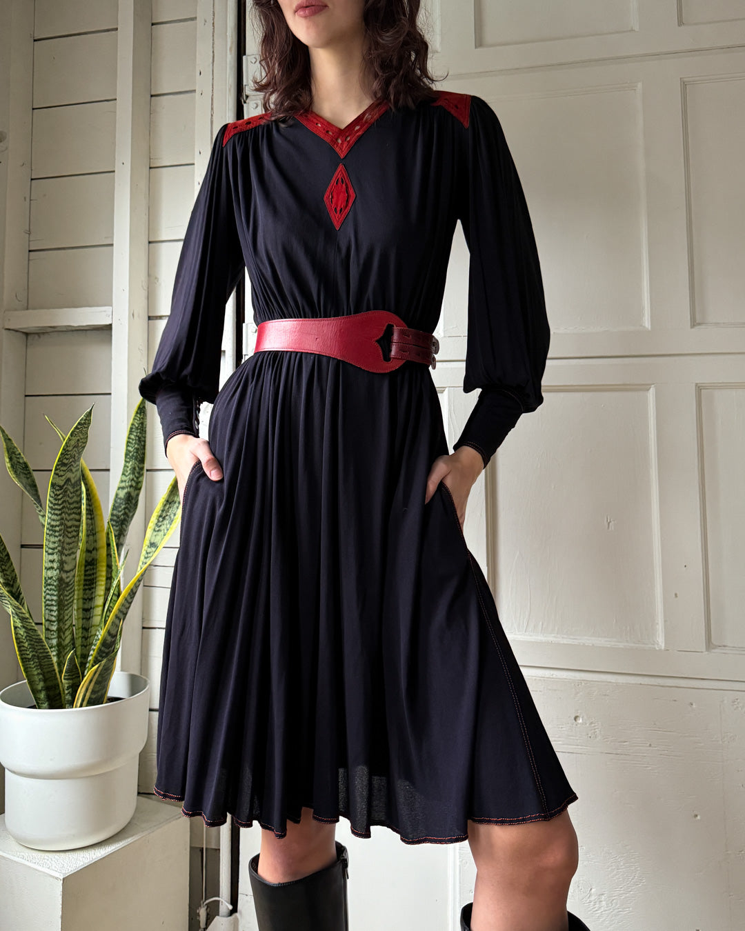 70s Jean Muir Rayon Dress | S-M 70s Jean Muir Rayon Dress | S-M