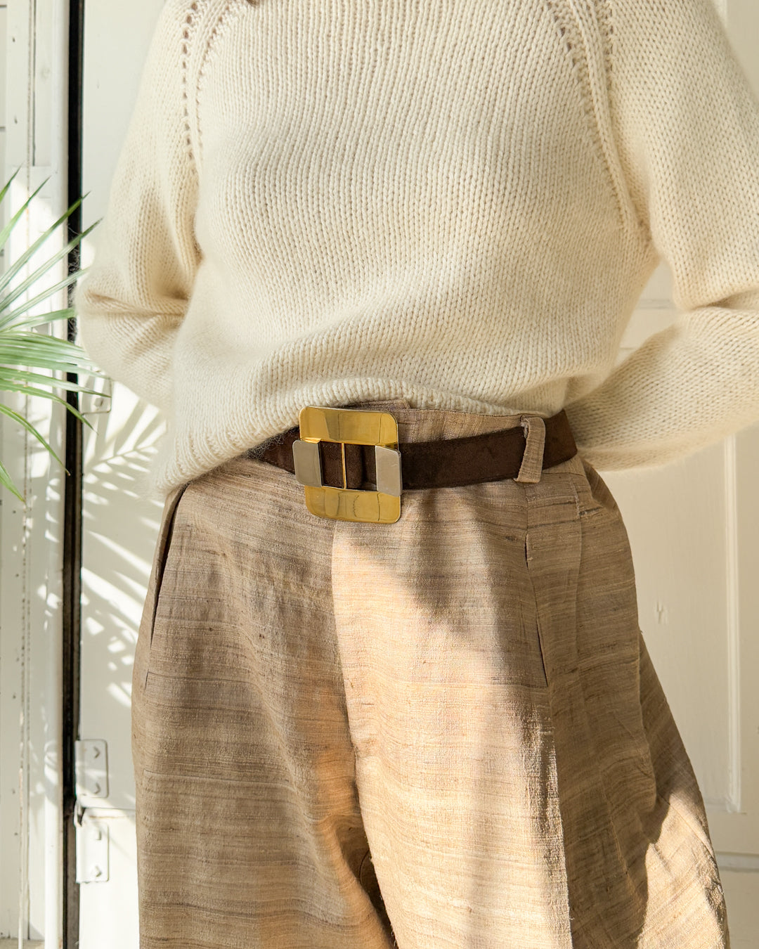 70s Lanvin Suede Belt
