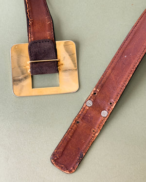 70s Lanvin Suede Belt