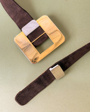 70s Lanvin Suede Belt