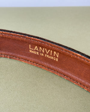 70s Lanvin Suede Belt