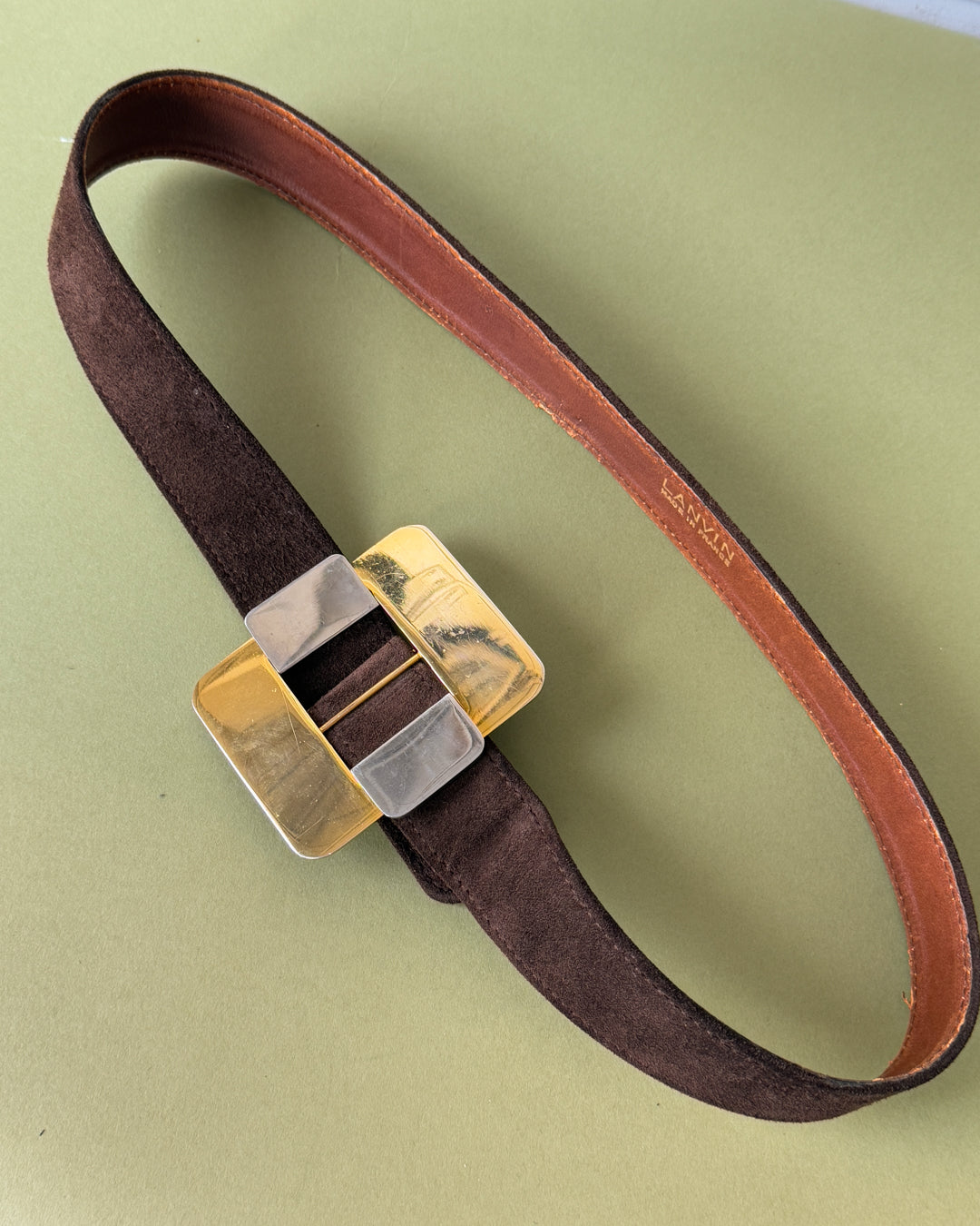 70s Lanvin Suede Belt