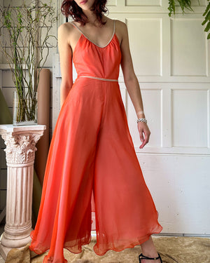 70s Lilli Diamond Jumpsuit | S