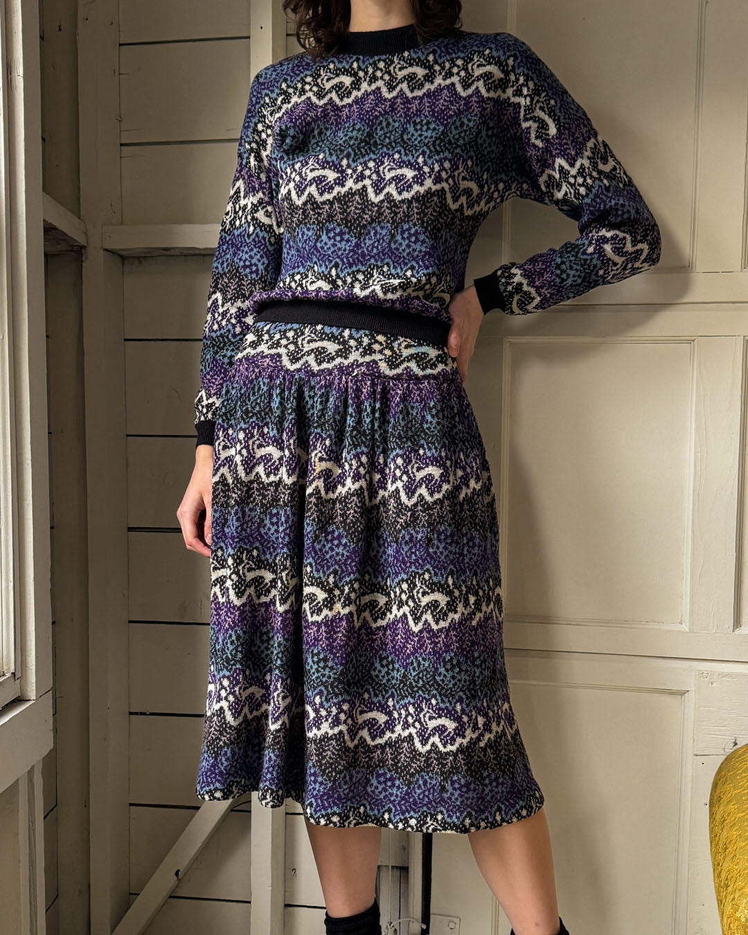 80s Missoni Wool Knit Ensemble | S