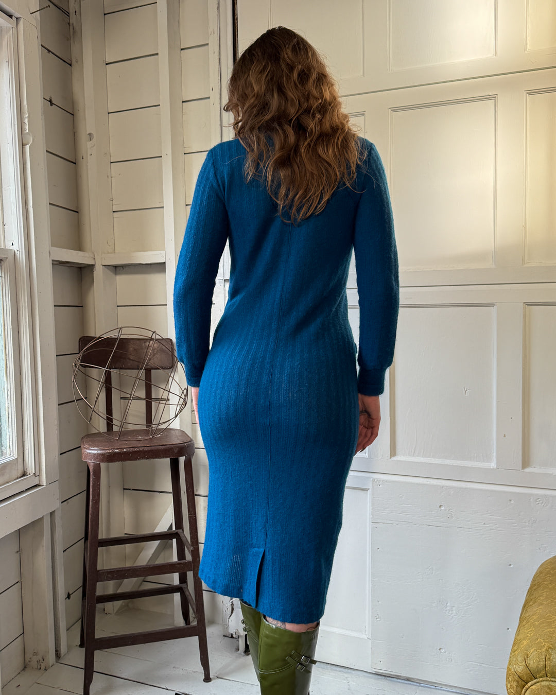 70s Missoni Teal Wool Dress | S - Lucky Vintage 70s Missoni Teal Wool Dress | S - Lucky Vintage