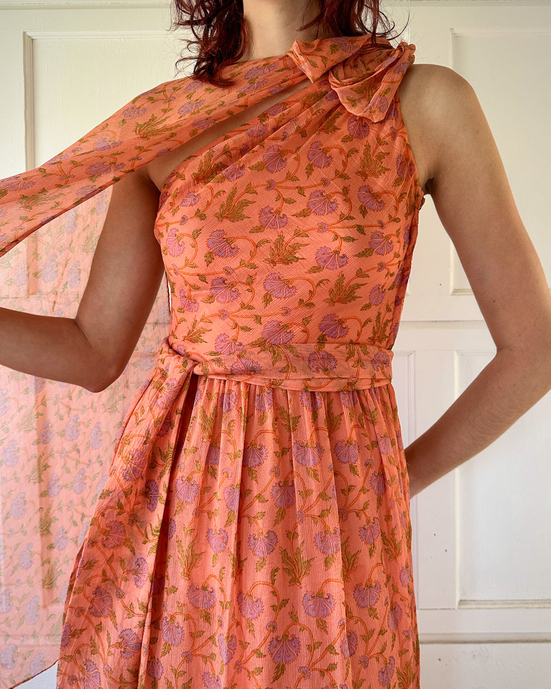 70s Treacy Lowe Silk Gown | S