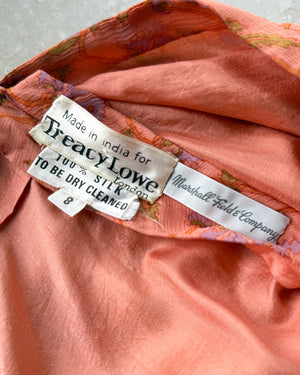70s Treacy Lowe Silk Gown | S