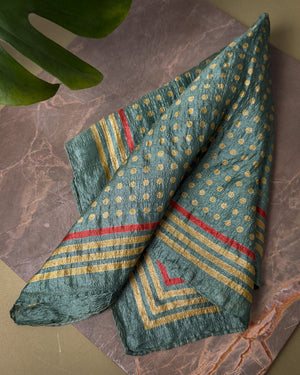 70s YSL Silk Pocket Square